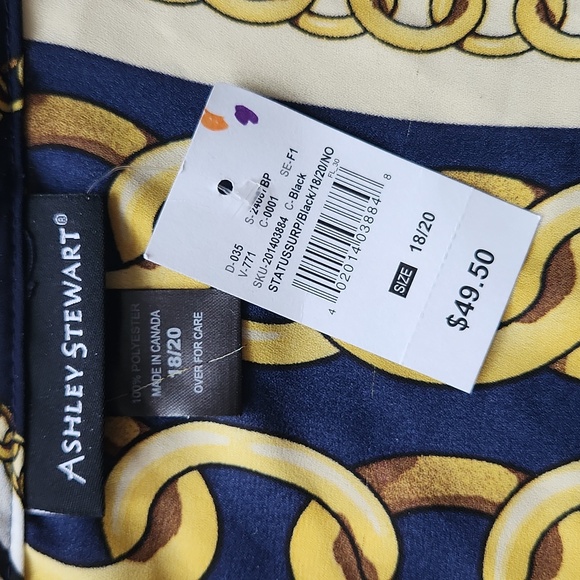 New Ashley Stewart Wrap Top Size 18/20 - Picture 3 of 3